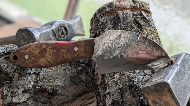 Couteau fixe sans pointe
