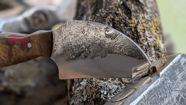 Couteau fixe sans pointe