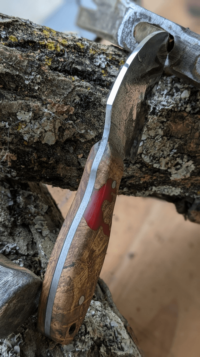 Couteau fixe sans pointe